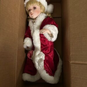 Red and White Holiday Doll